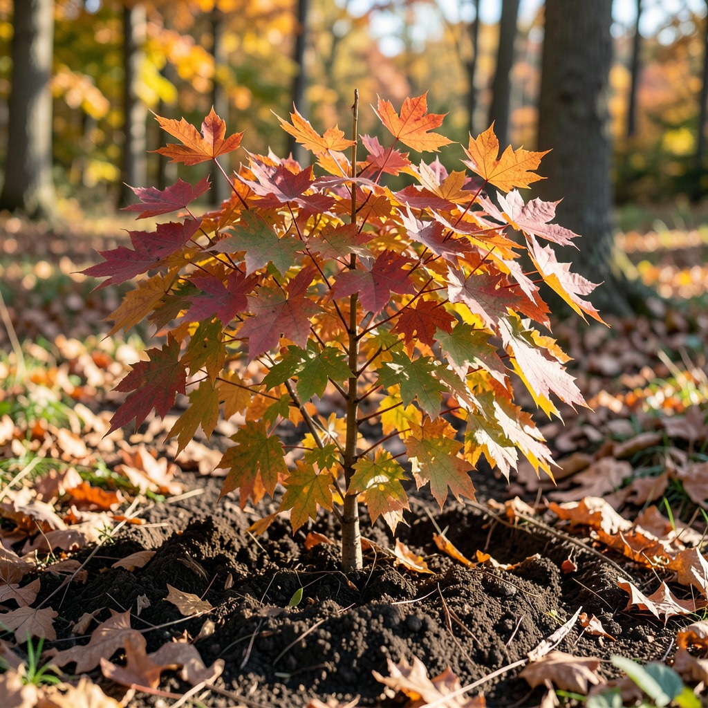 sugar maple planting