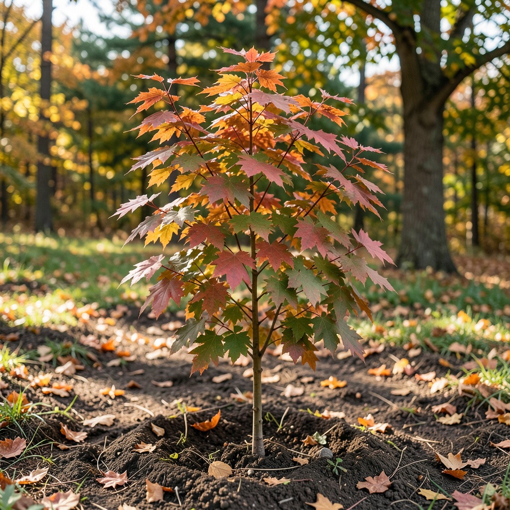 sugar maple planting
