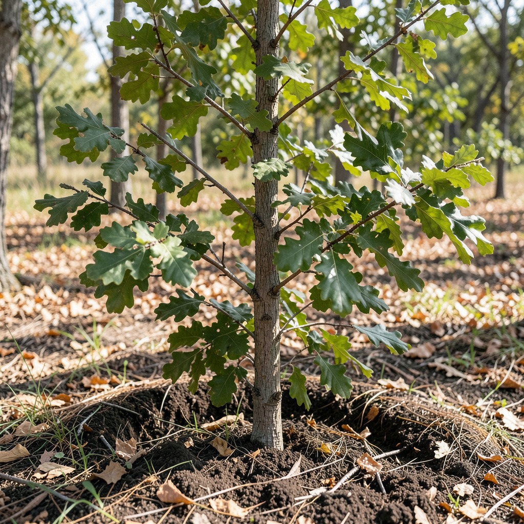 white oak planting