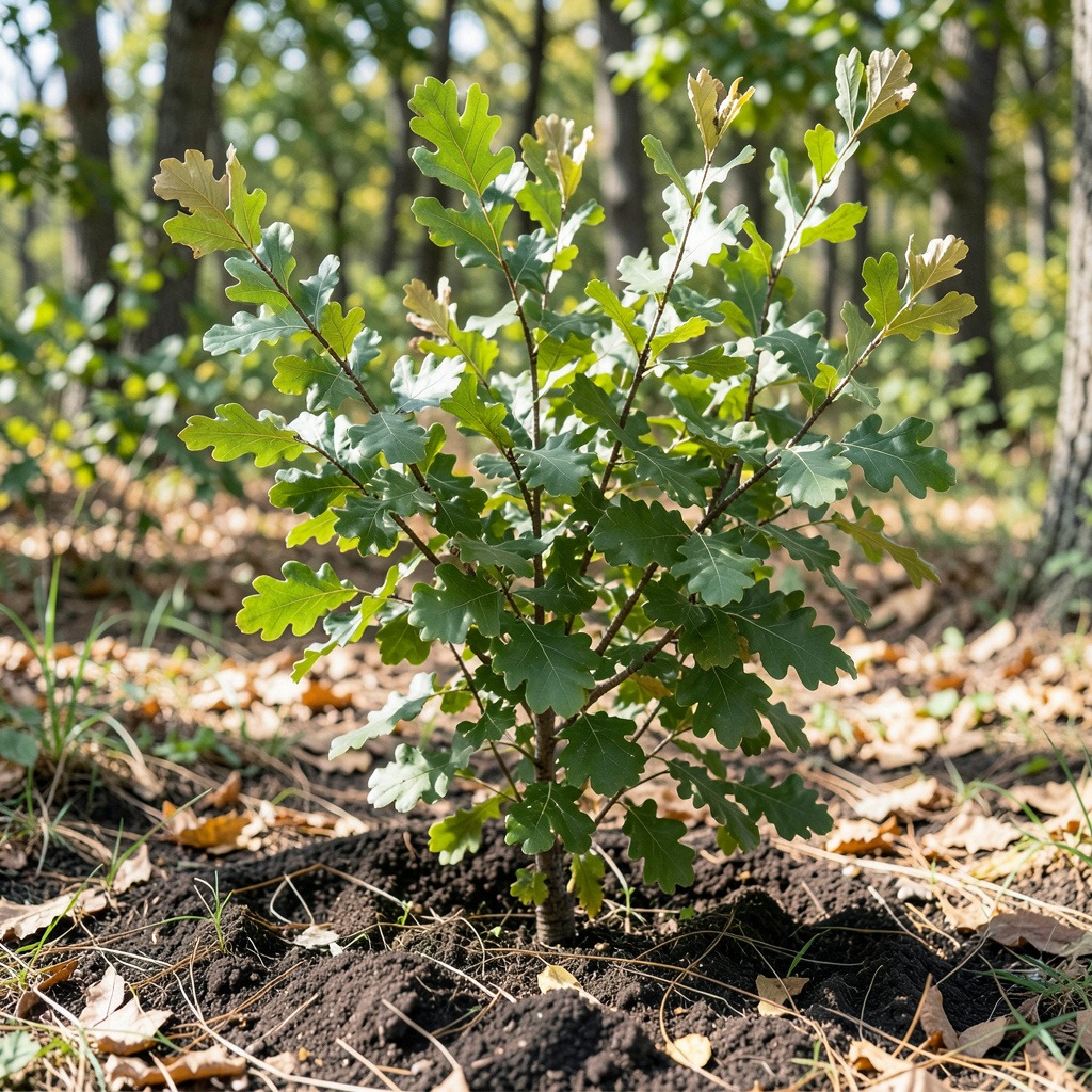 white oak planting