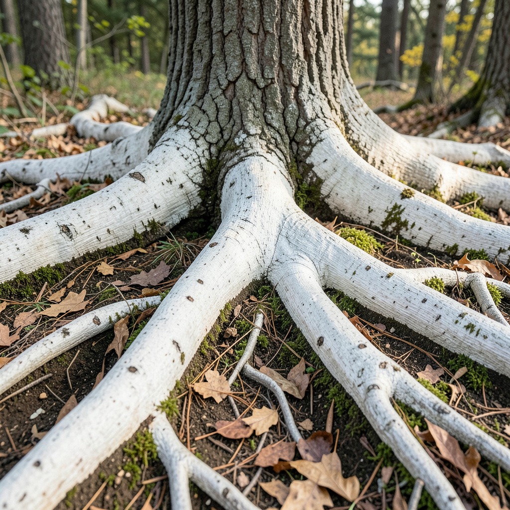 white oak roots