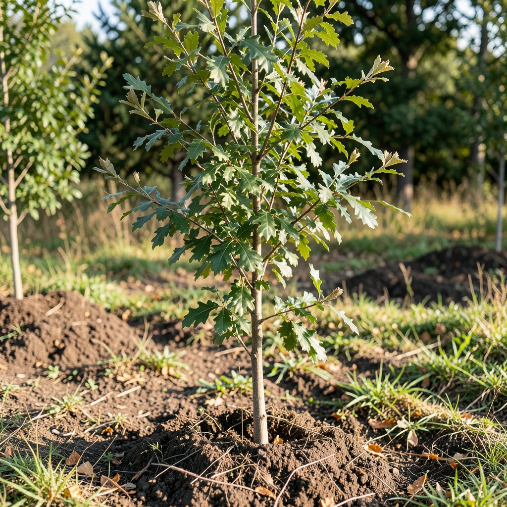 willow oak planting