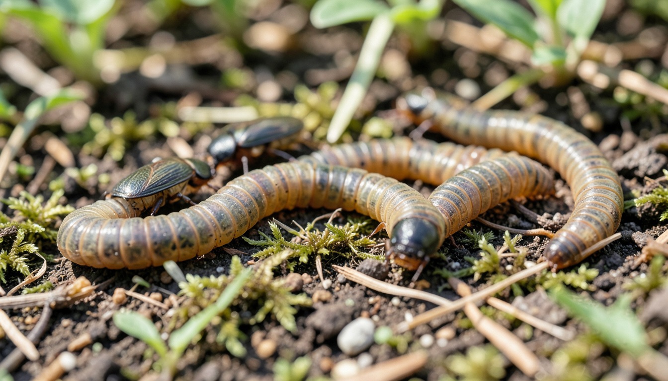 grub worms and june bugs