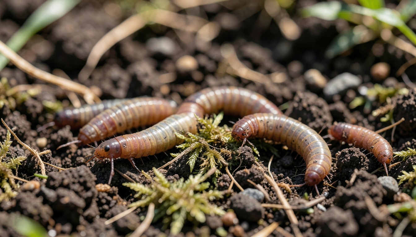 grub worms and moles