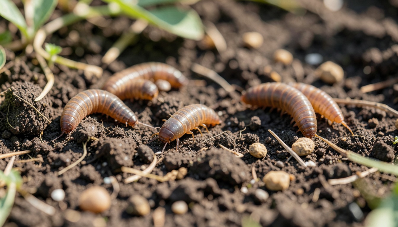 grub worms and moles