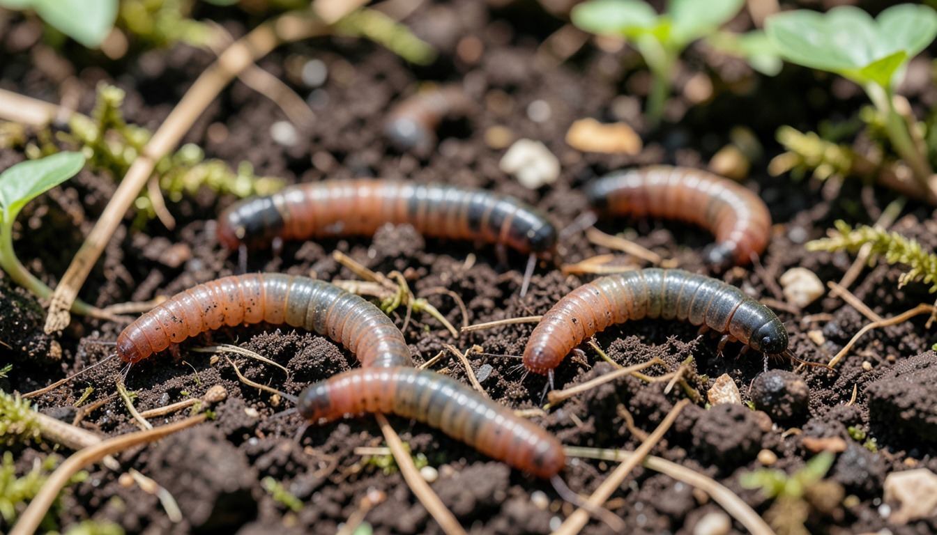 grub worms and moles