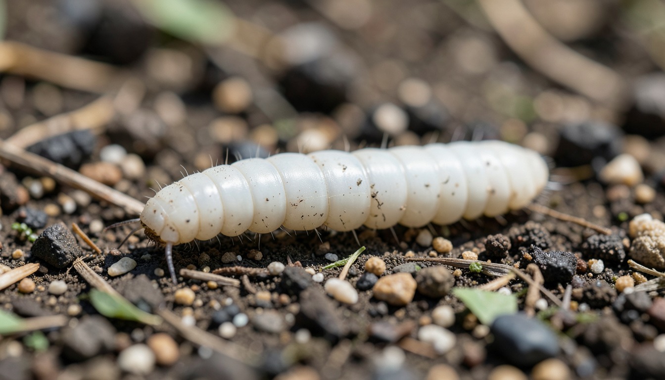 white grub worm