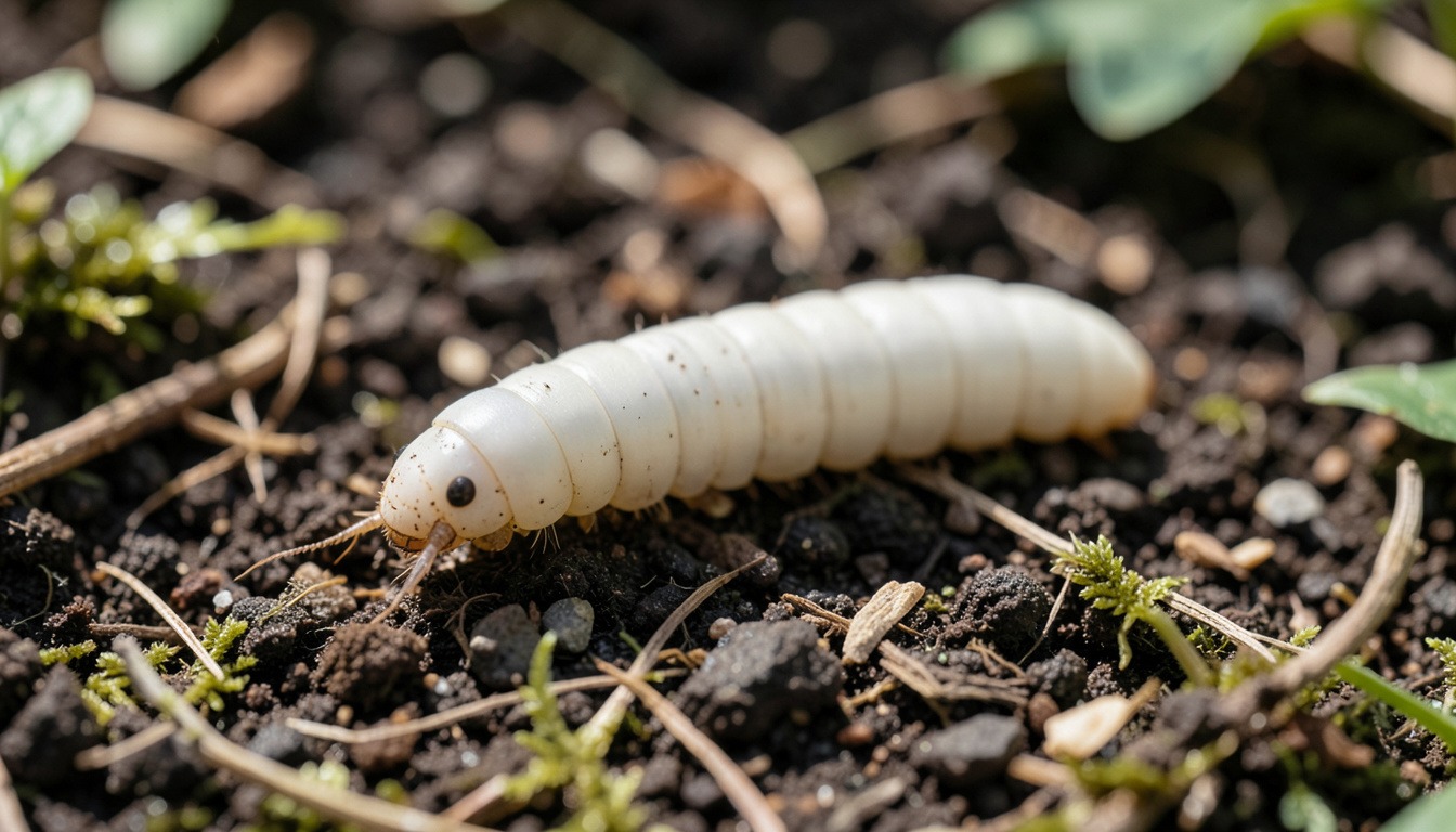 white grub worm