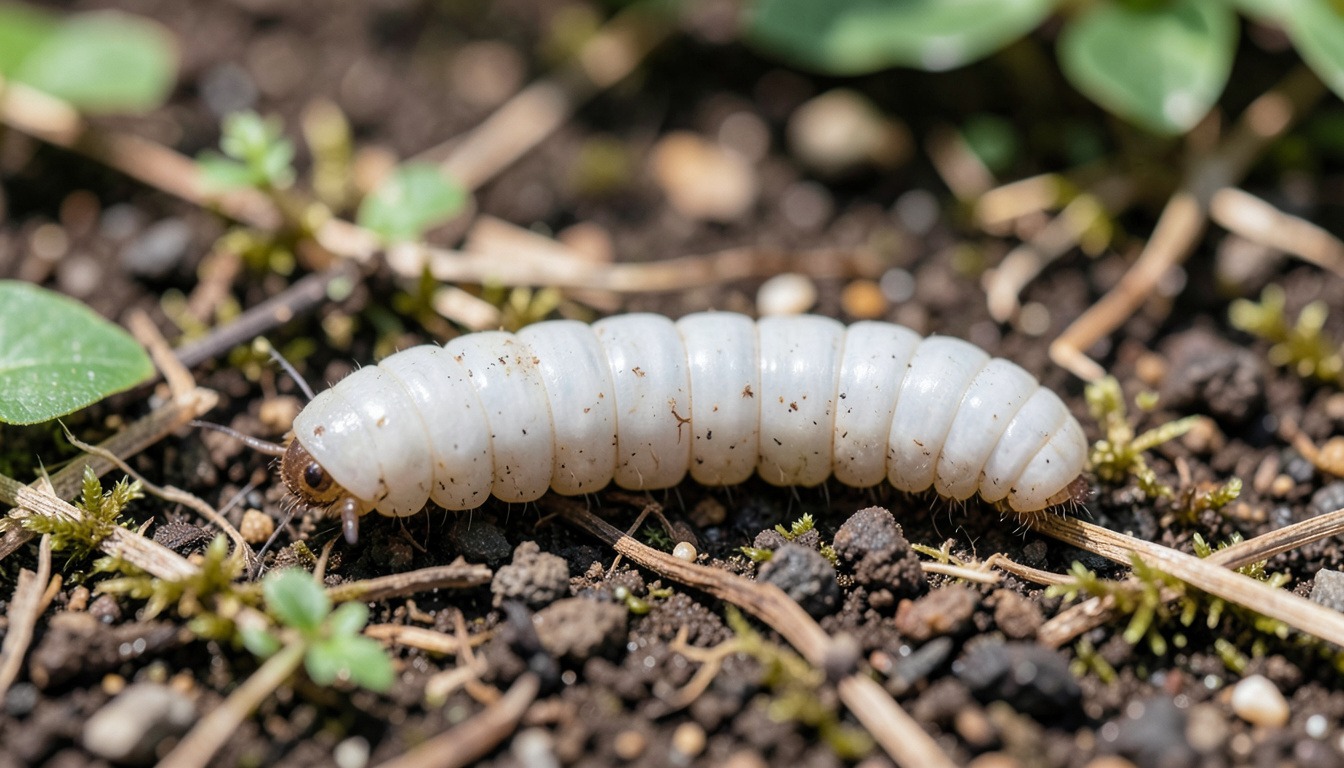 white grub worm